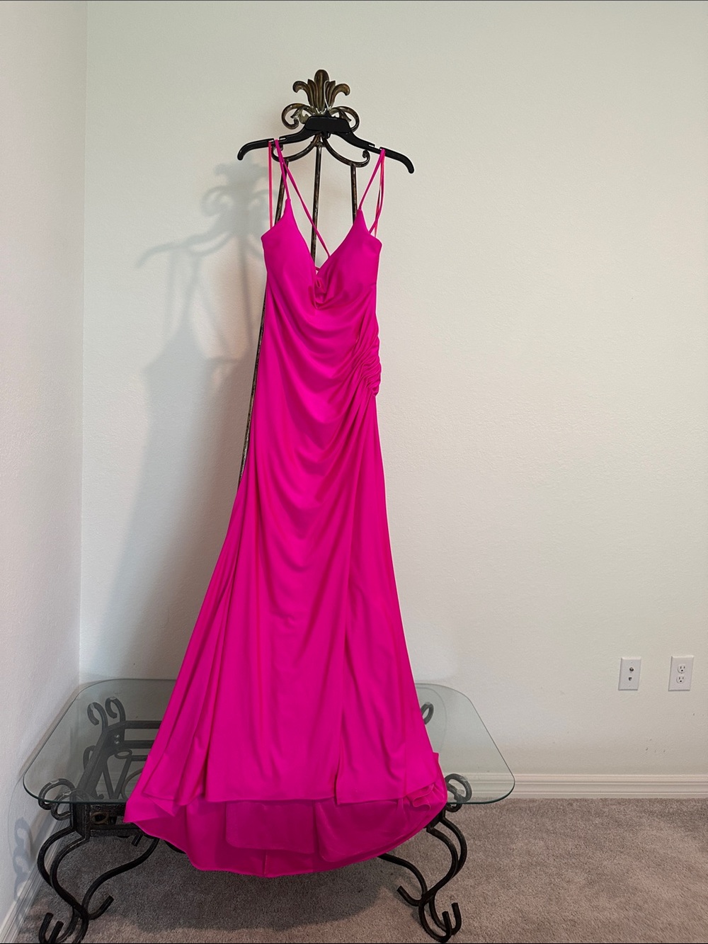 GB girls Fuchsia Spaghetti-Strap Maxi Dress - Picture 2 of 6